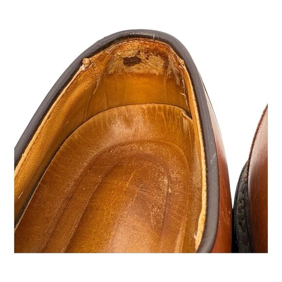 Allen Edmonds Ashton 1628 Brown Split Toe Derby Rubber Sole Men\'s 9D